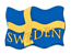 Kylskåpsmagnet Flagga Sweden